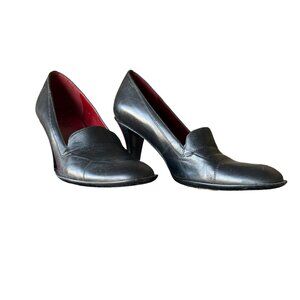 BCBG Paris Round Toe 3" Heel Pumps Leather formals slip on size 6B